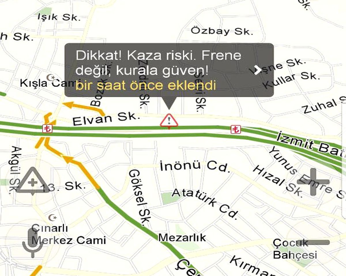 İçşileri Bakanlığı Sürücüleri Yandex ile de Uyaracak