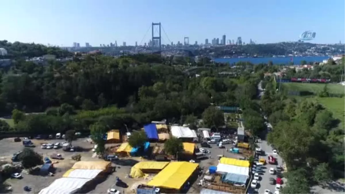İstanbul\'da Kurban Pazarları Havadan Görüntülendi