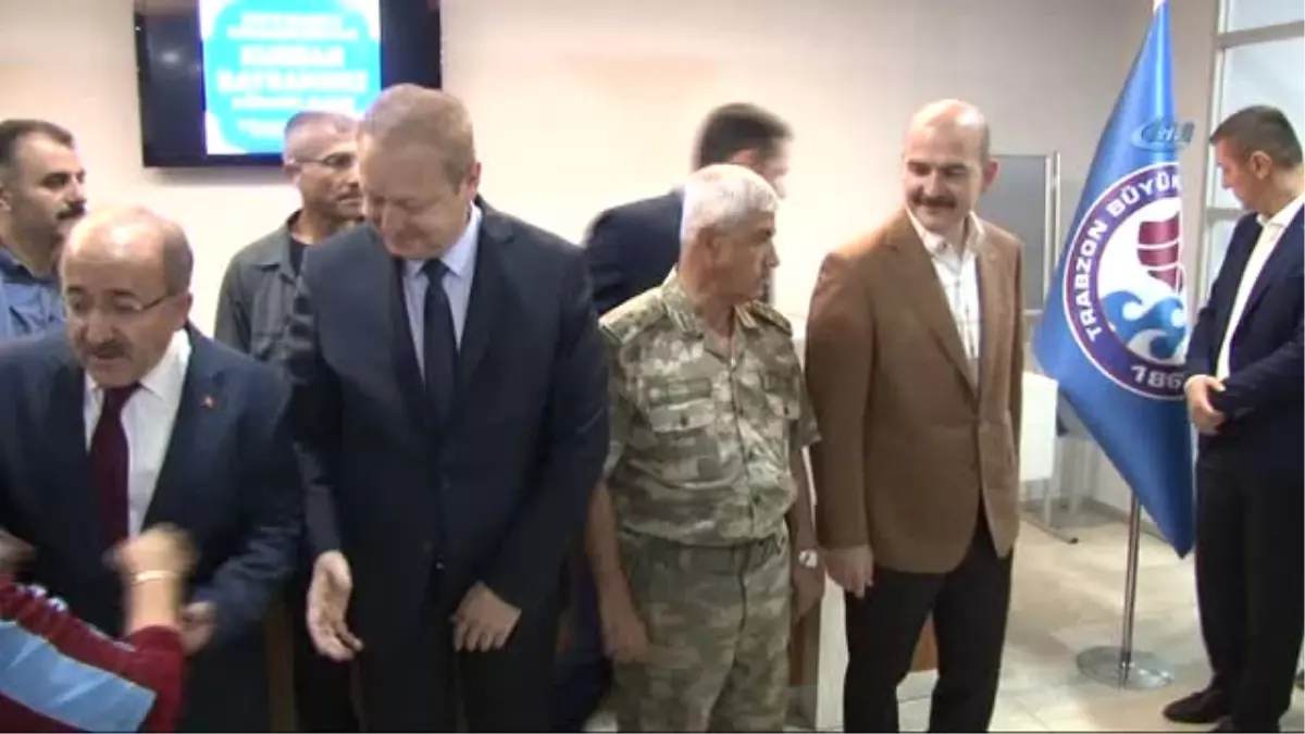 İçişleri Bakanı Süleyman Soylu, Trabzon Büyükşehir Belediyesi\'nde Gerçekleştirilen Bayramlaşma...