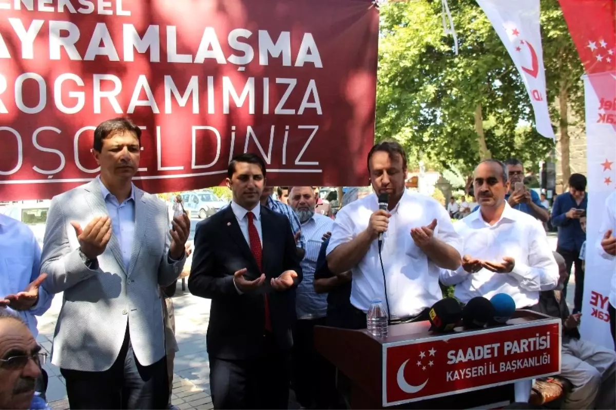 Saadet Partisi Genel Başkan Yardımcısı Fatih Aydın Açıklaması