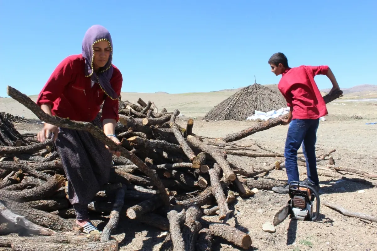 Herkes Bayram Yaparken Onlar Mangal Kömürü İçin Ter Döküyor