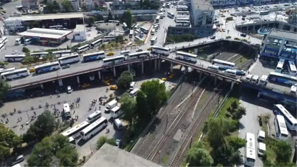 Otogarda Dönüş Yoğunluğu Havadan Görüntülendi