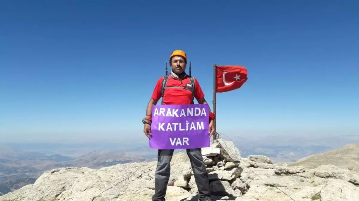 Kahramanmaraşlı Dağcılar Arakan İçin Tırmandı