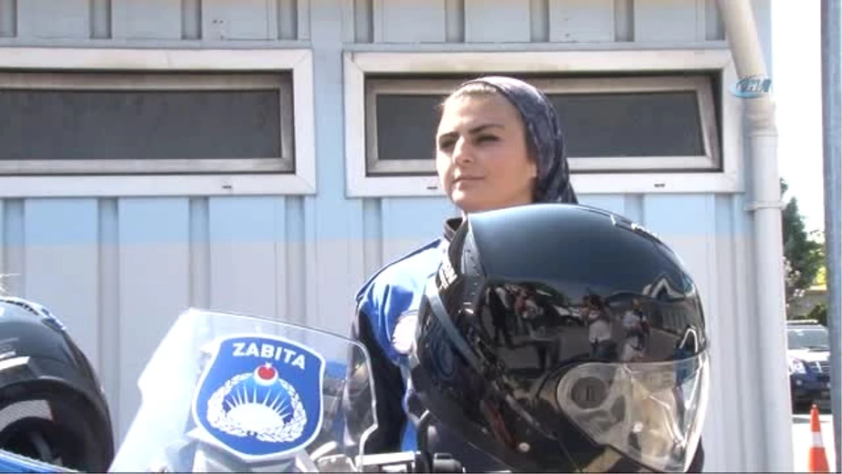 Motosikletli Kadın Zabıtalar İşbaşı Yaptı
