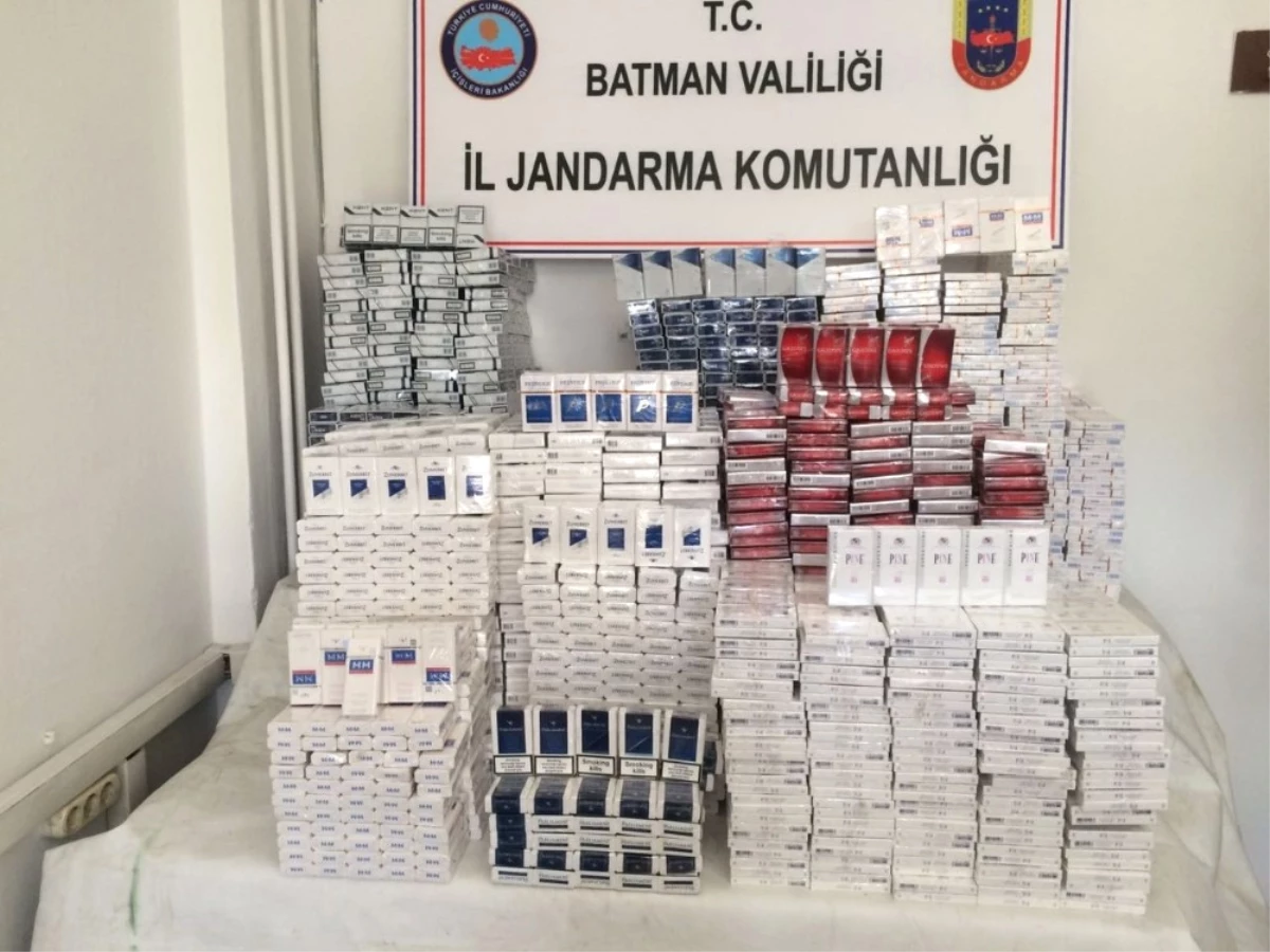 Batman\'da 8 Bin 455 Paket Kaçak Sigara Ele Geçirildi