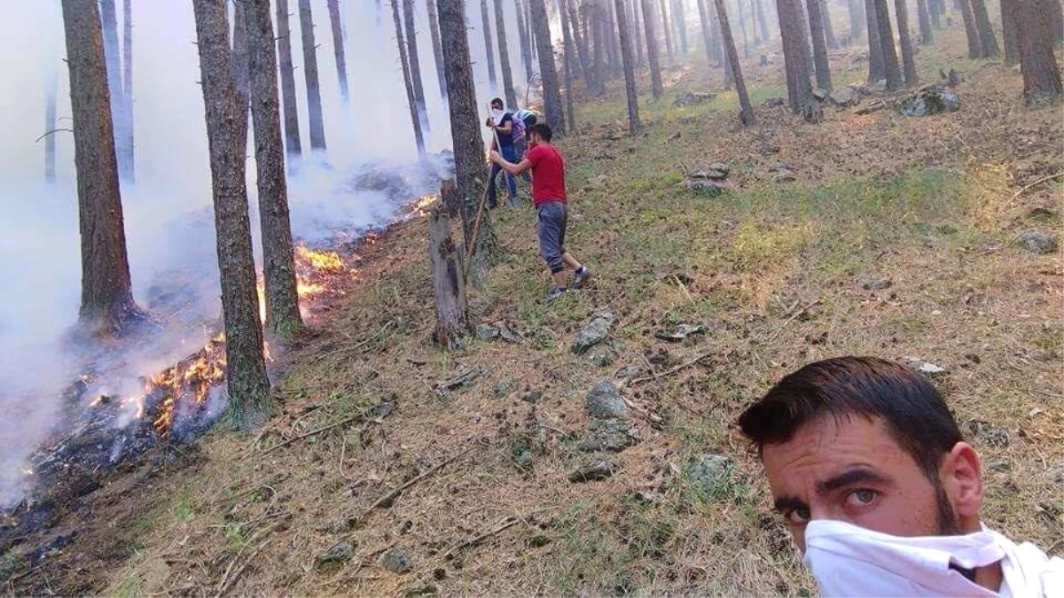 Oltu\'da Orman Yangını Kontrol Altına Alındı