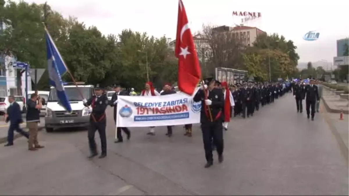 Zabıta Teşkilatı Anıtkabir\'e Yürüdü