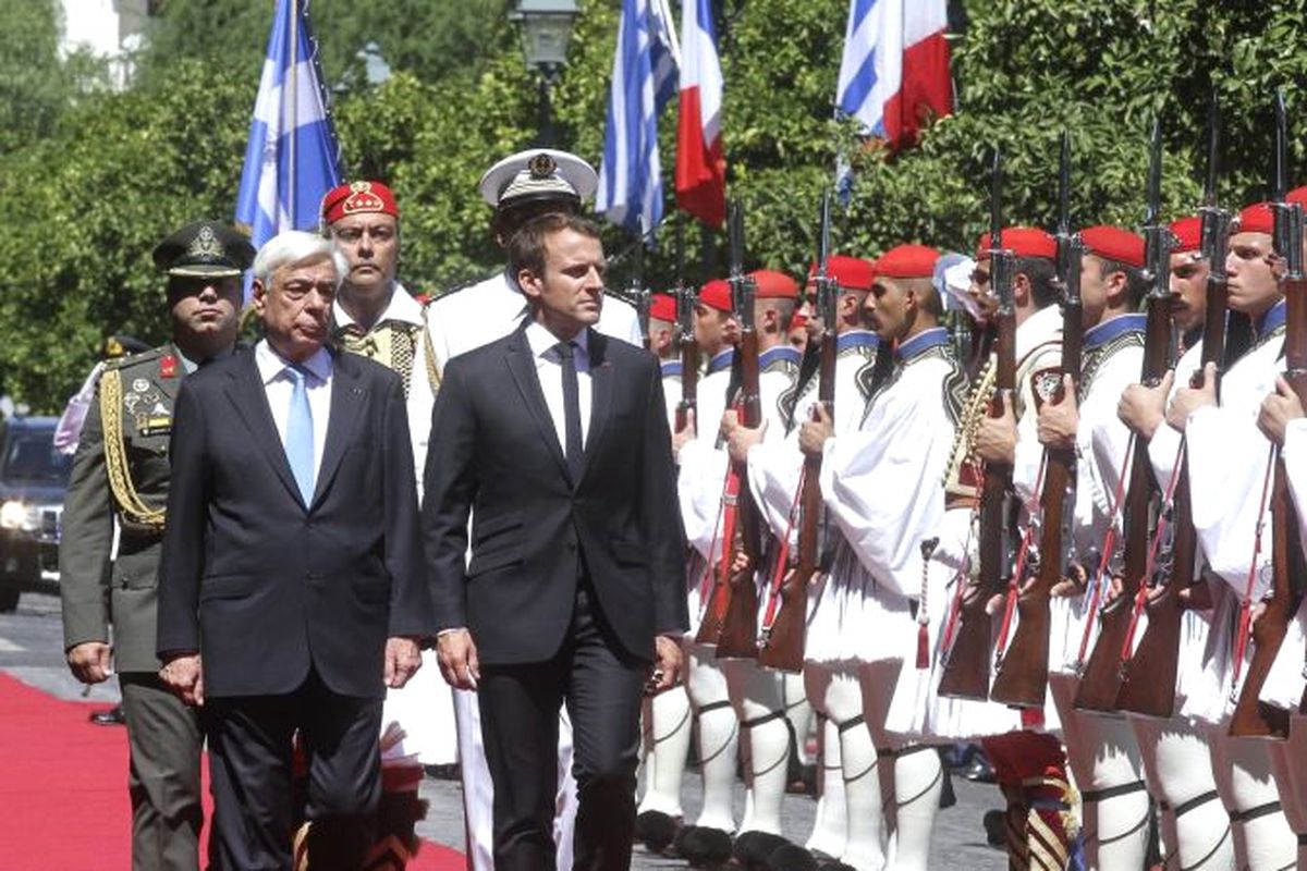 Fransa Cumhurbaşkanı Macron, Atina\'da