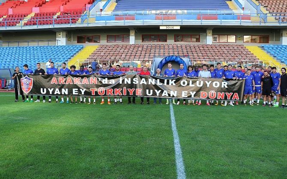 Kardemir Karabükspor\'dan Arakanlı Müslümanlara Destek