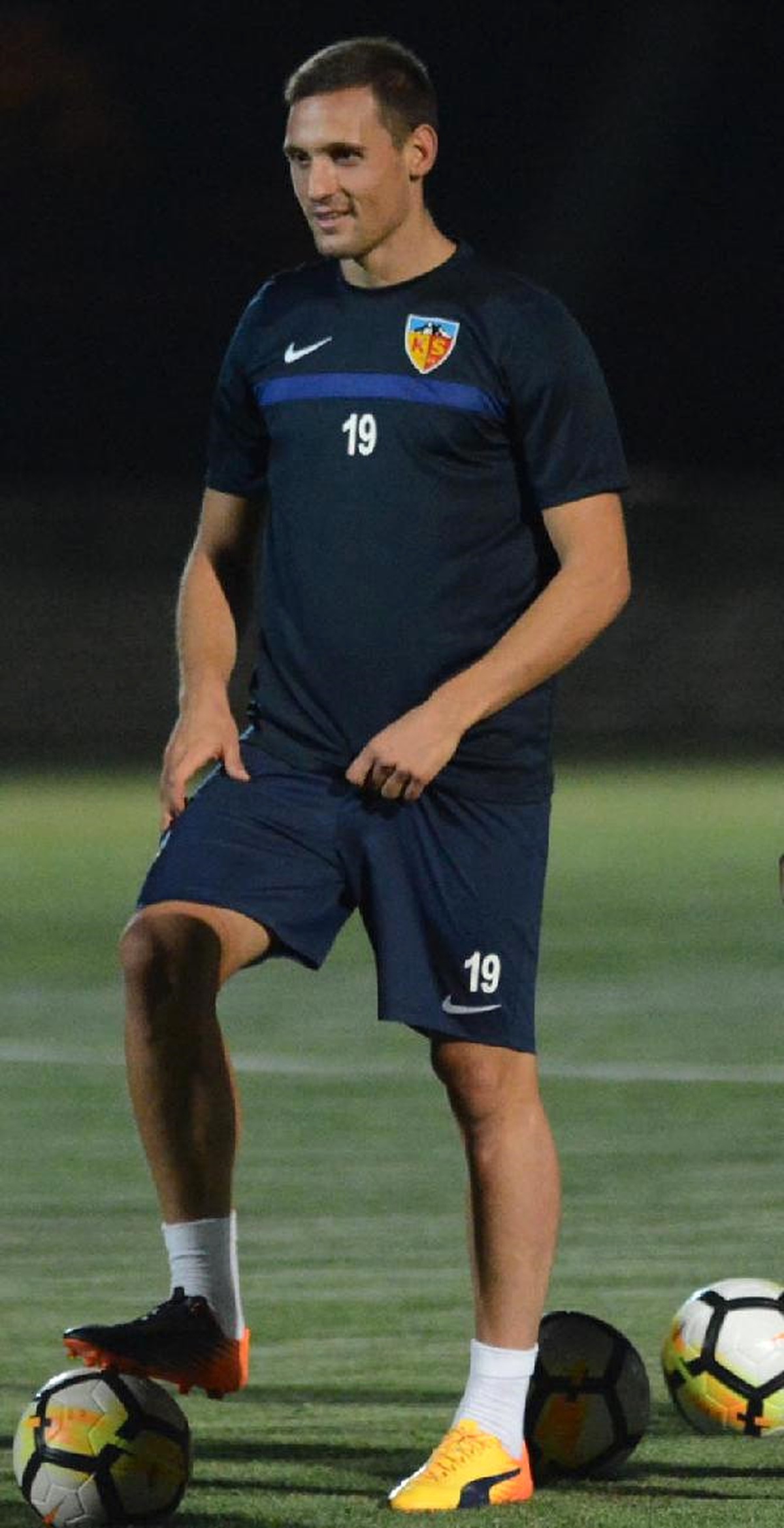Kayserispor\'un Yeni Transferi Stojiljkovic İlk Antrenmana Çıktı
