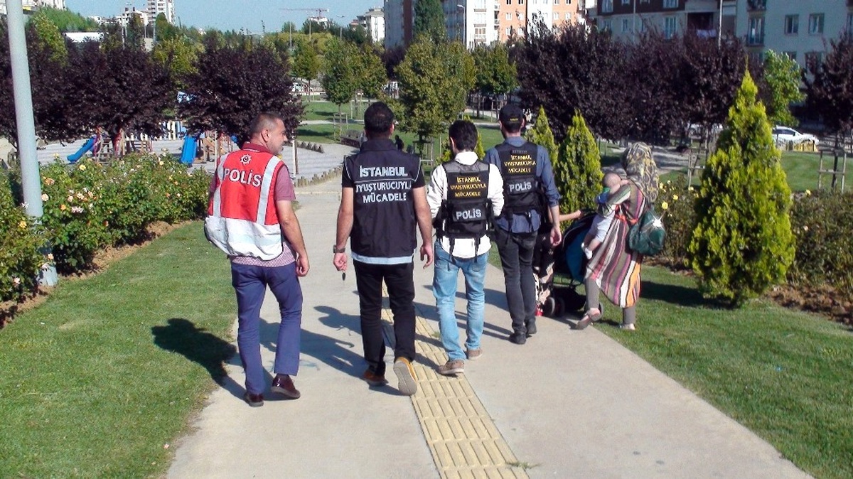 Parklarda Narkotik Köpekli Uyuşturucu Uygulaması