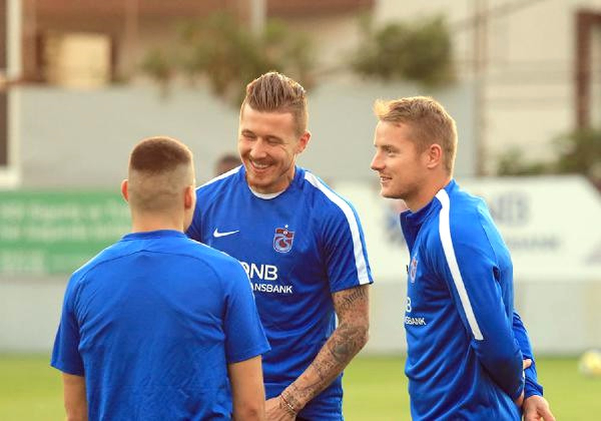 Trabzonspor\'un Yeni Transferi Hubocan Takımla İlk Antrenmanına Çıktı