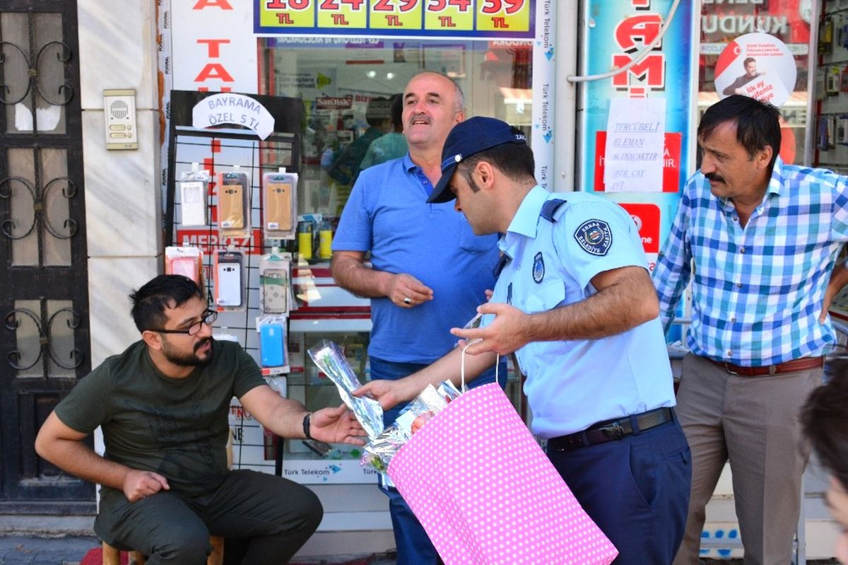 Zabıta Ekiplerinden Engellilerle Birlikte Uygulama