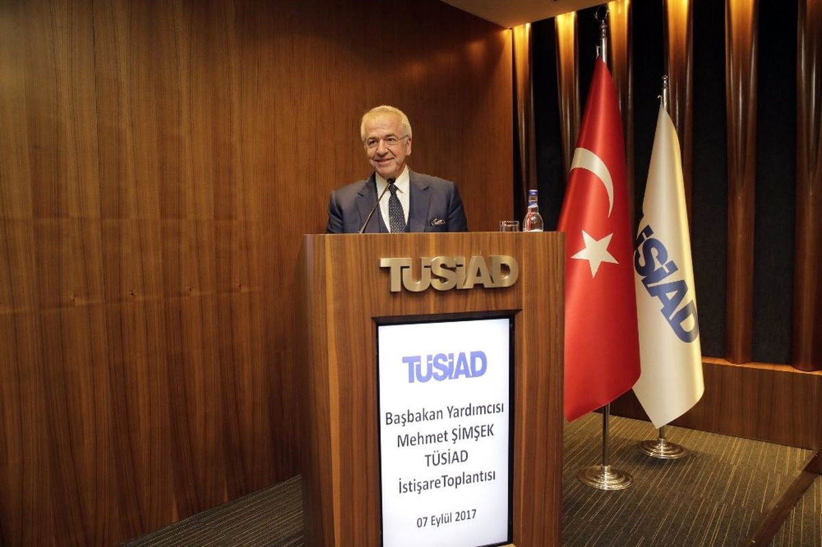 Başbakan Yardımcısı Mehmet Şimşek Tüsiad\'ı Ziyaret Etti