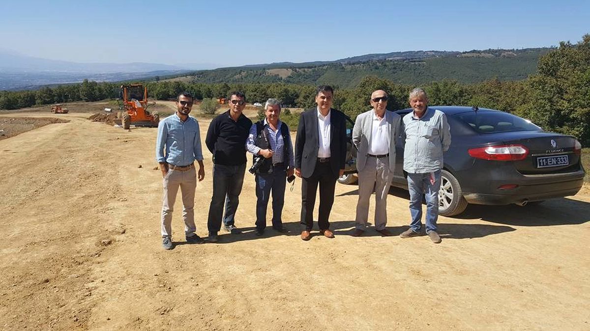 Başkan Yalçın, Ahi Dağı Yolundaki Çalışmaları Yerinde İnceledi
