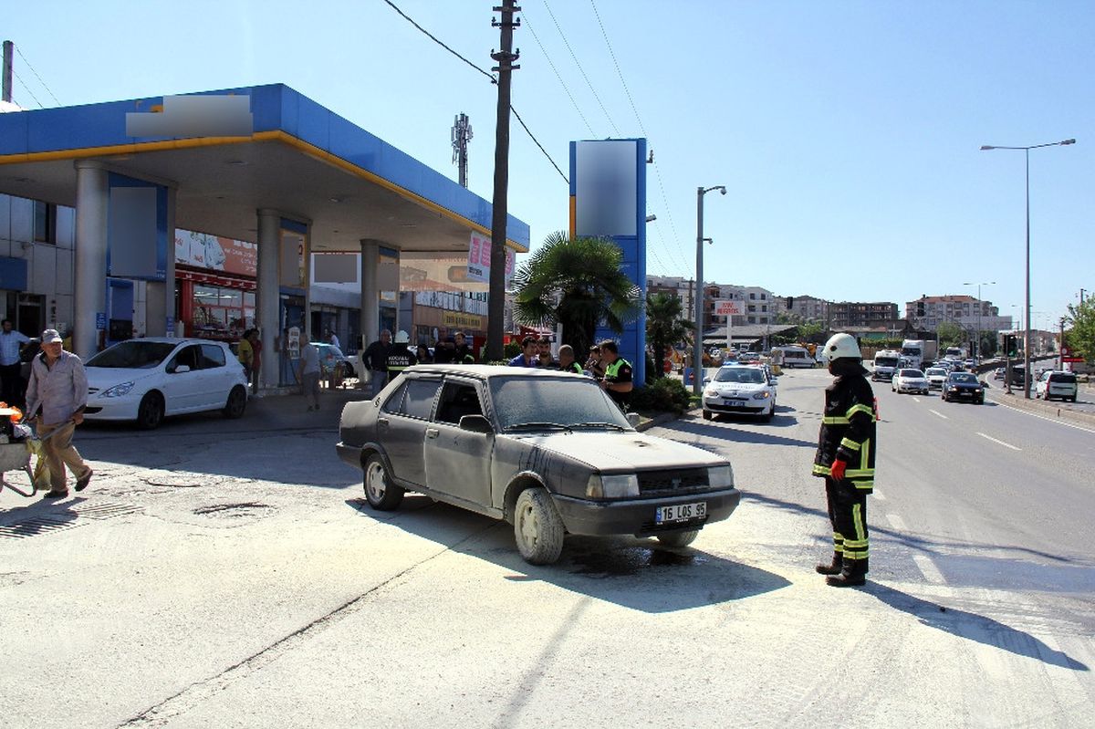 Bir Saat Önce Aldığı Araç Yandı