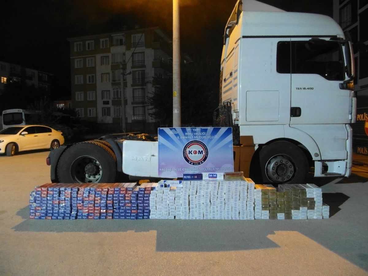 Bolu\'da, Kaçak Sigara Operasyonu