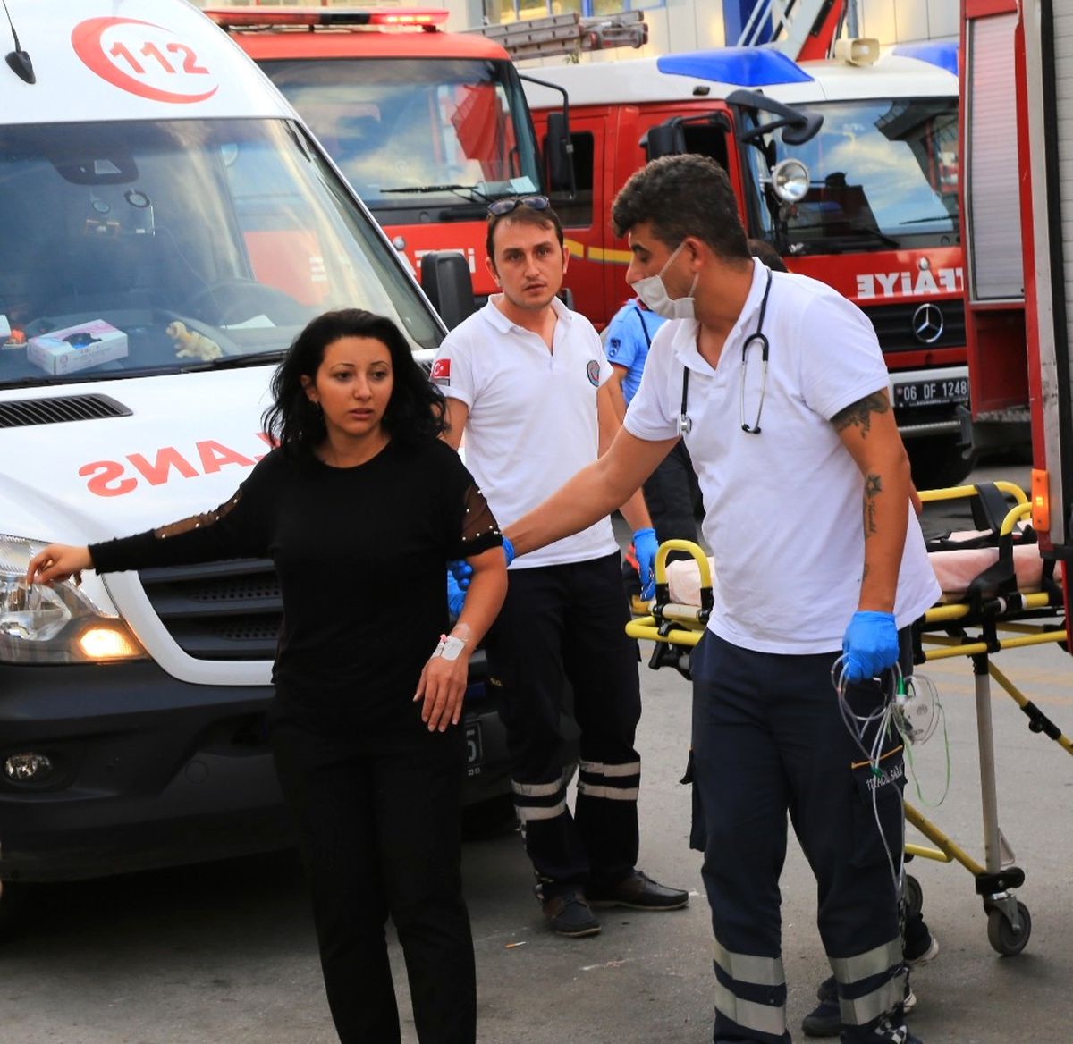 Düğün Salonunda Korkutan Yangın