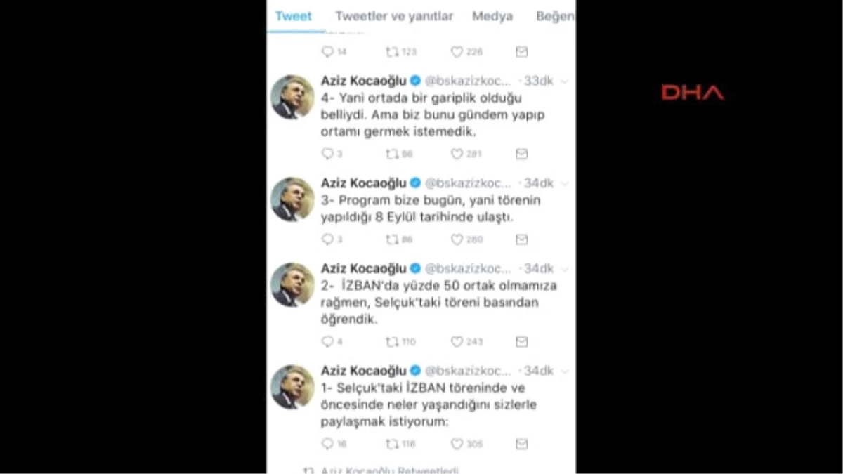 İzmir Aziz Kocaoğlu Protesto Sloganlarının Yükselmesi Üzerine Tepki Gösterdi/ek