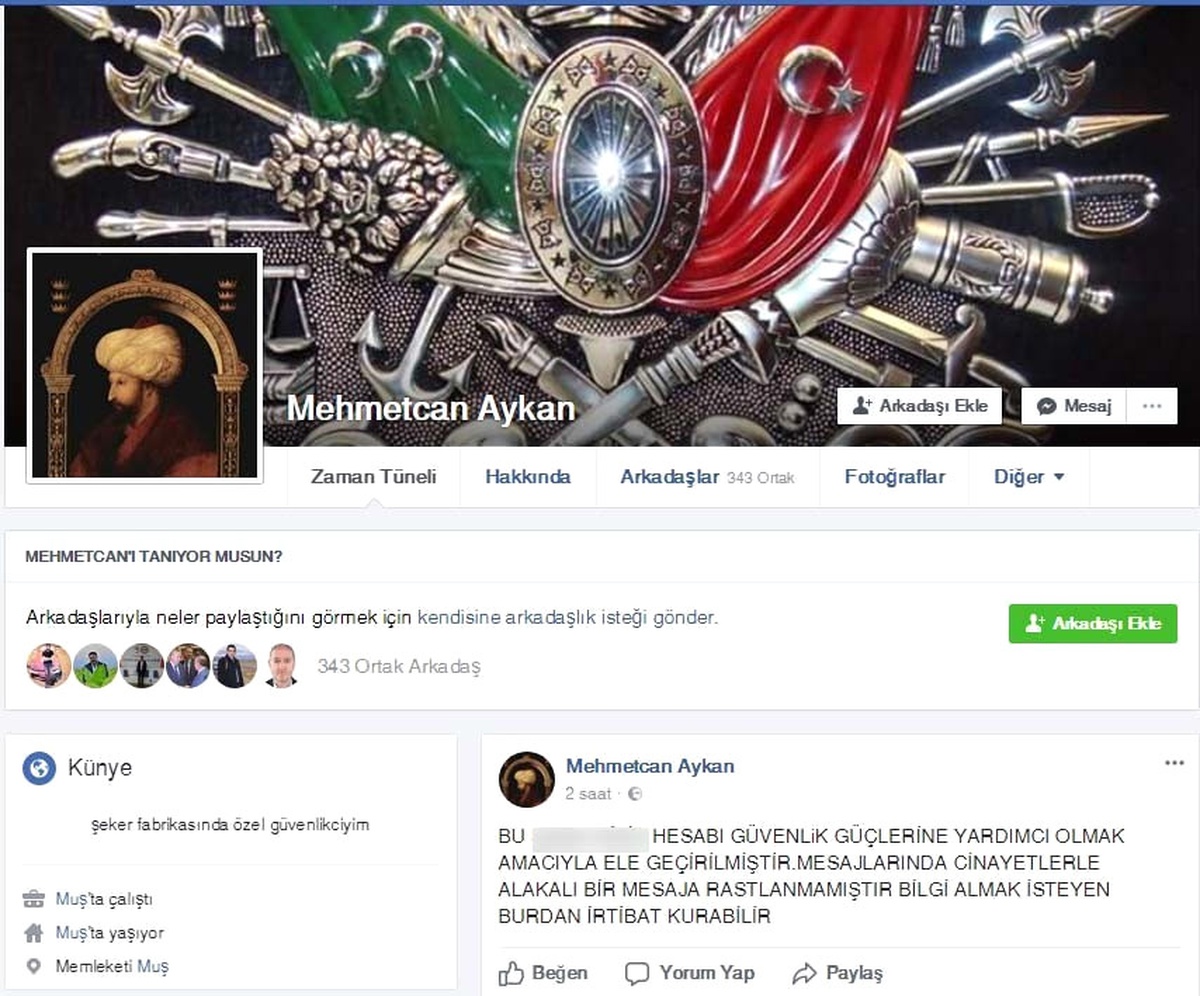 Katliam Yapan Güvenlik Görevlisinin Sosyal Medya Hesabı Hacklendi