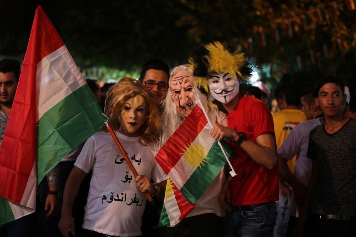 Erbil\'de Referanduma Destek Mitingi