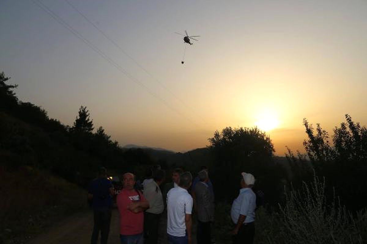 Manisa\'da Orman Yangını