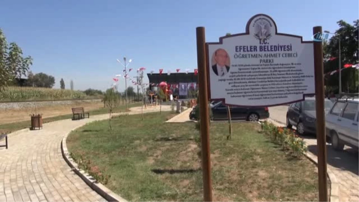 Öğretmen Ahmet Cebeci Parkı Düzenlenen Tören ile Açıldı