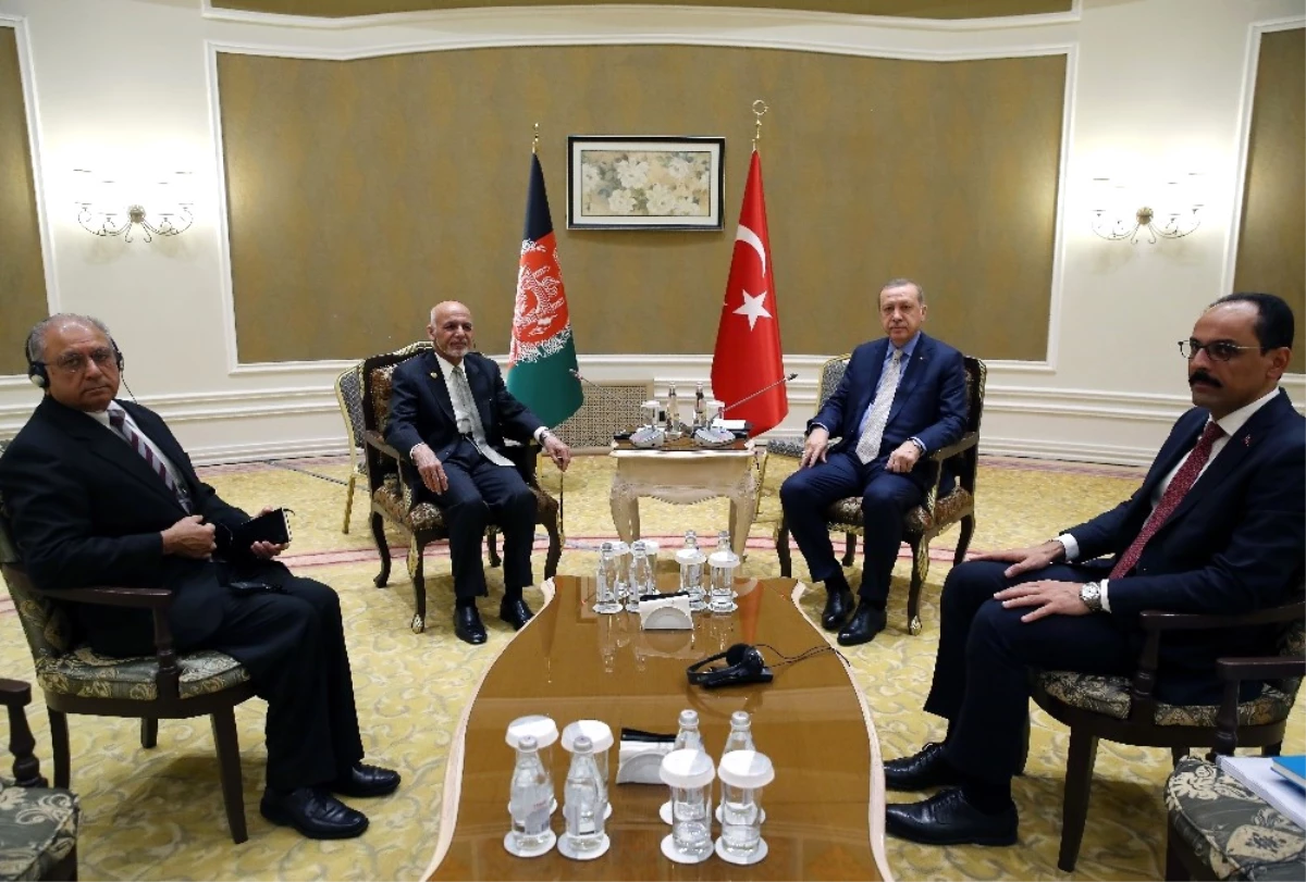 Cumhurbaşkanı Erdoğan, Afganistan Cumhurbaşkanı ile Görüştü