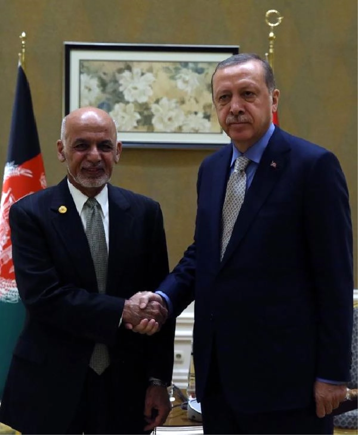 Cumhurbaşkanı Erdoğan, Afganistan Cumhurbaşkanı Gani ile Görüştü