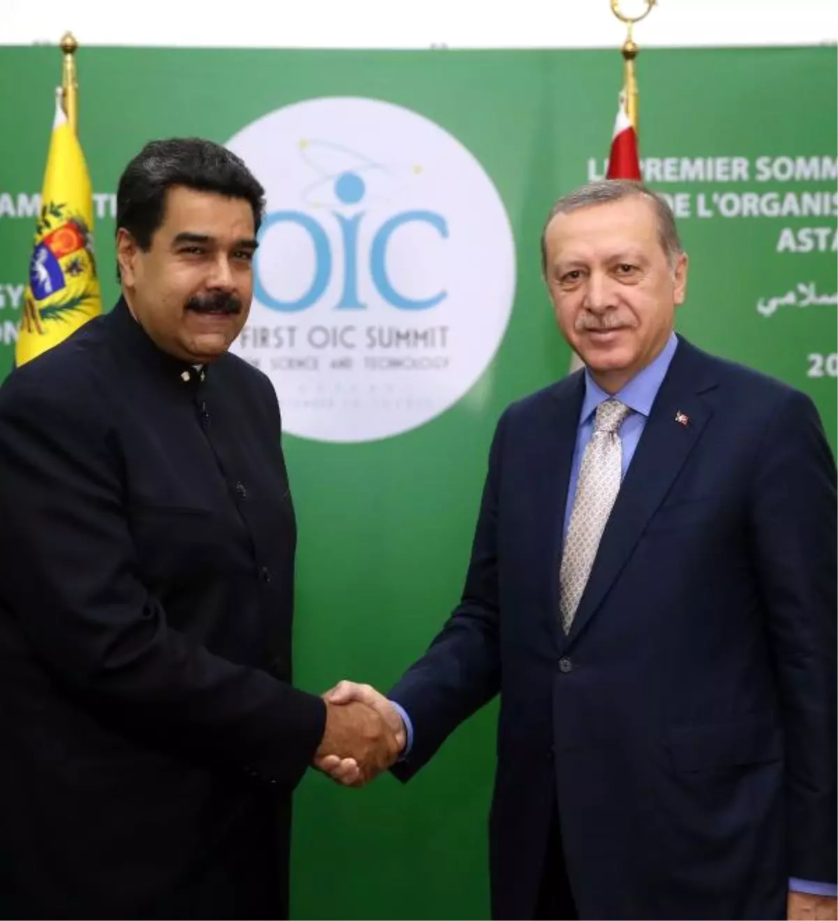 Cumhurbaşkanı Erdoğan, Venezuela Devlet Başkanı Nicolas Maduro ile Görüştü