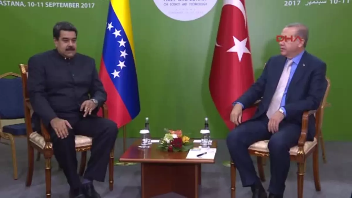 Cumhurbaşkanı Erdoğan, Venezuela Devlet Başkanı Nicolas Maduro ile Görüştü