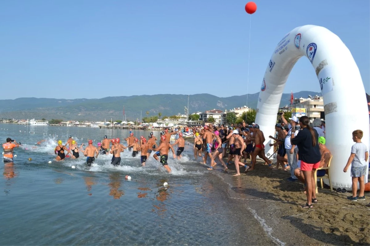 Edremit Uluslararası Açık Su Maratonu Yapıldı