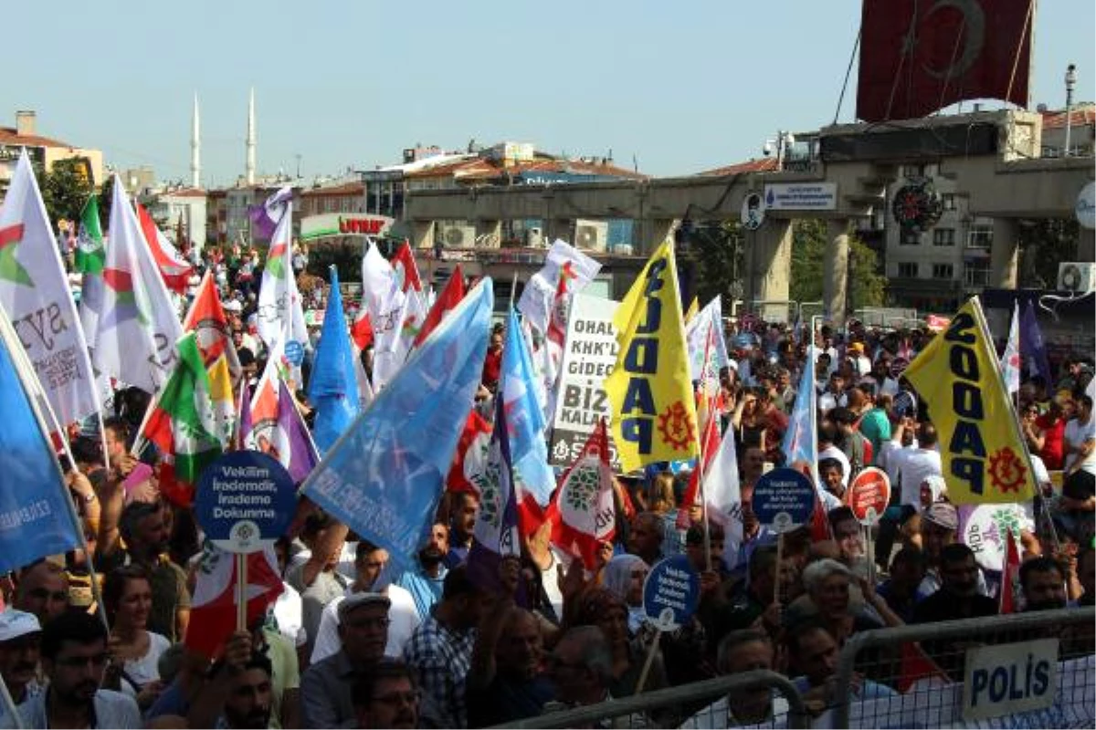 İstanbul Emek ve Demokrasi Koordinasyonu\'ndan Miting