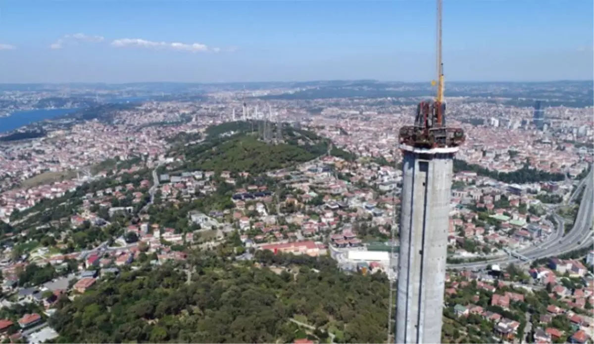 Çamlıca Kulesi Antenini Bekliyor