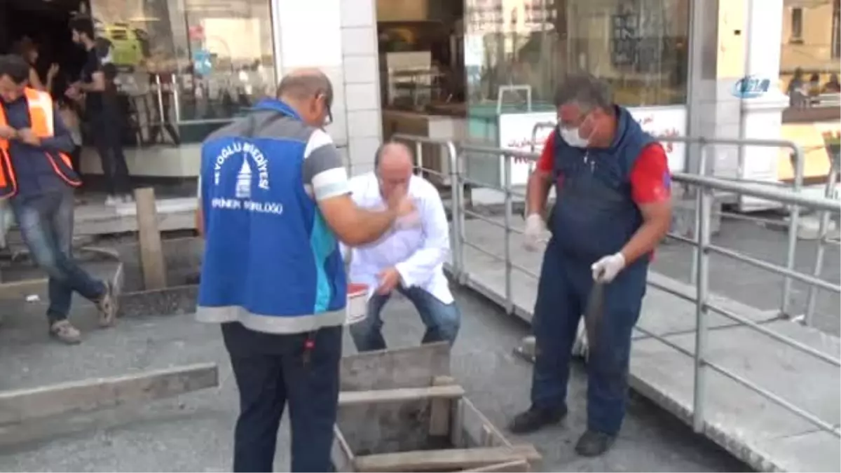 İstiklal Caddesindeki Fareler İçin İlaçlı Önlem