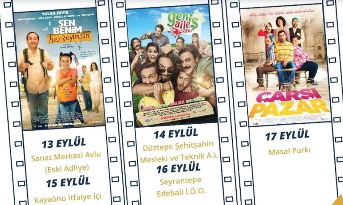 Açık Hava Sinema Etkinliği Başlıyor