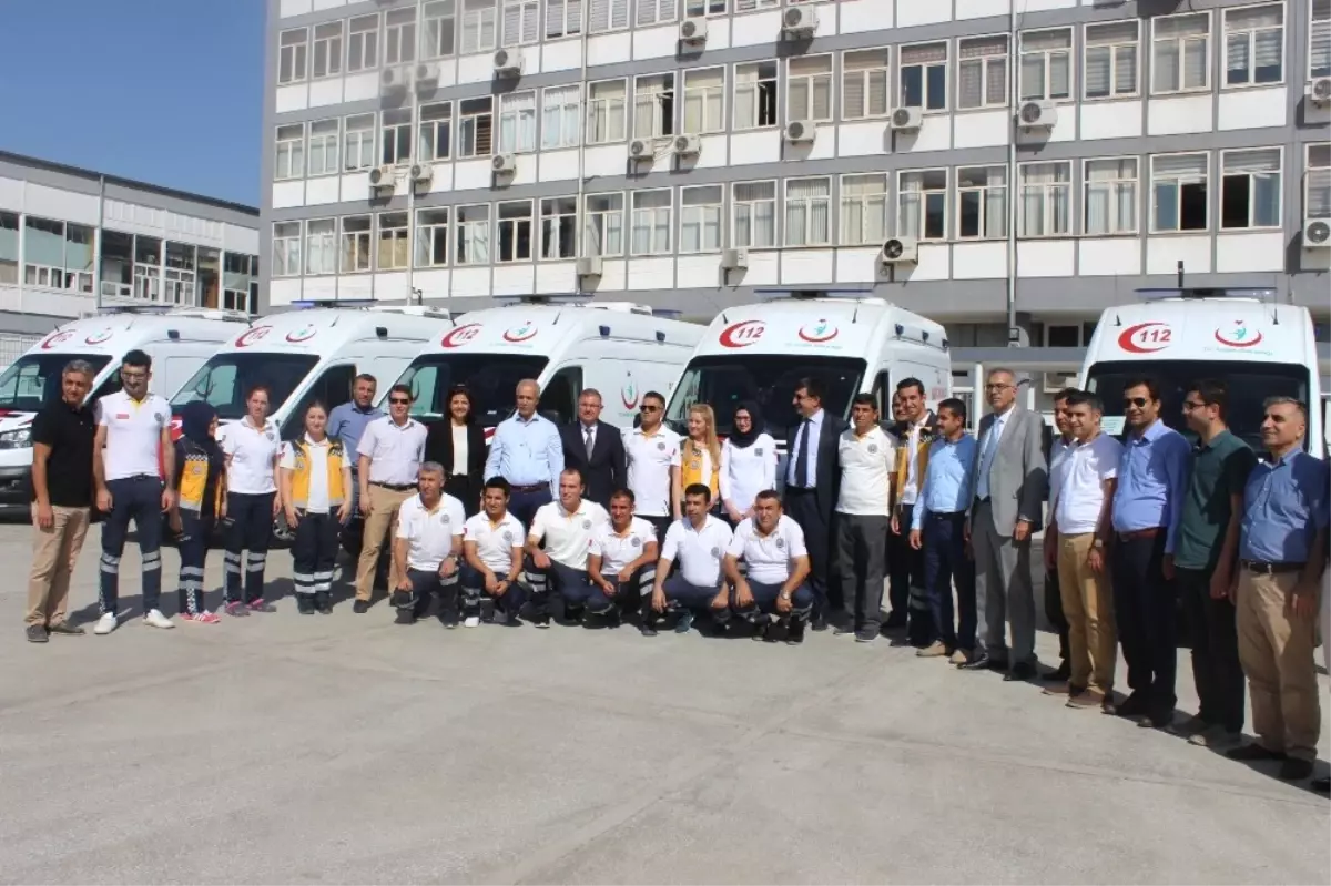 Adıyaman\'da 5 Yeni Ambulans Hizmete Girdi