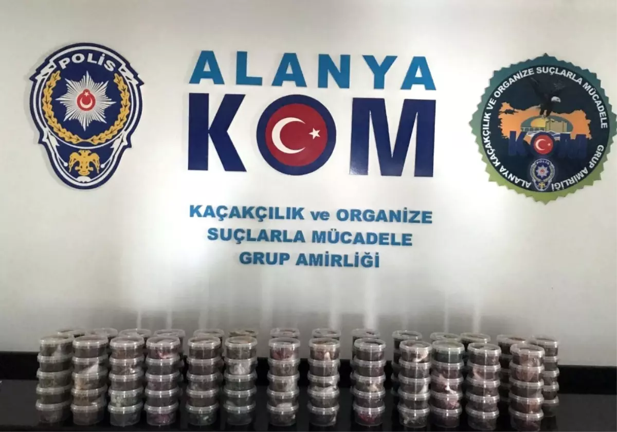 Alanya\'da 27 Kilo Kaçak Nargile Tütünü Ele Geçirildi