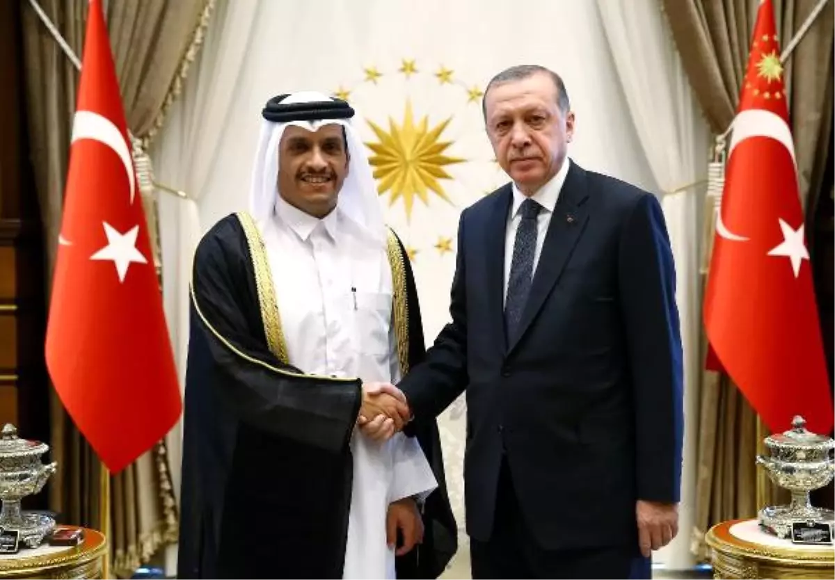 Cumhurbaşkanı Erdoğan, Katar Dışişleri Bakanı El Sani\'yi Kabul Etti