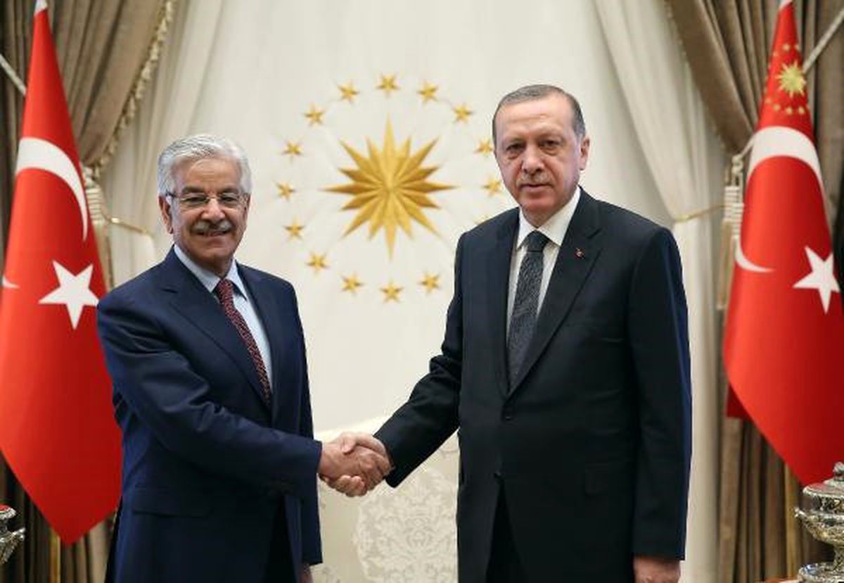 Cumhurbaşkanı Erdoğan, Pakistan Dışişleri Bakanı Asıf\'ı Kabul Etti