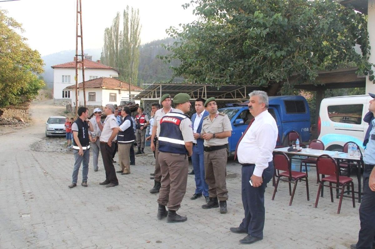 Emet\'teki Orman Yangınına Müdahale Sürüyor