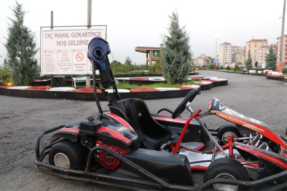 Go-kart Aracına Şalı Dolanan Genç Kız Ölümden Döndü