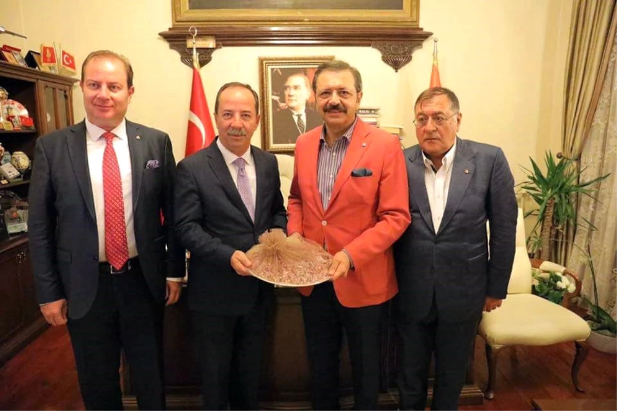 Hisarcıklıoğlu\'ndan Başkan Gürkan\'a Ziyaret