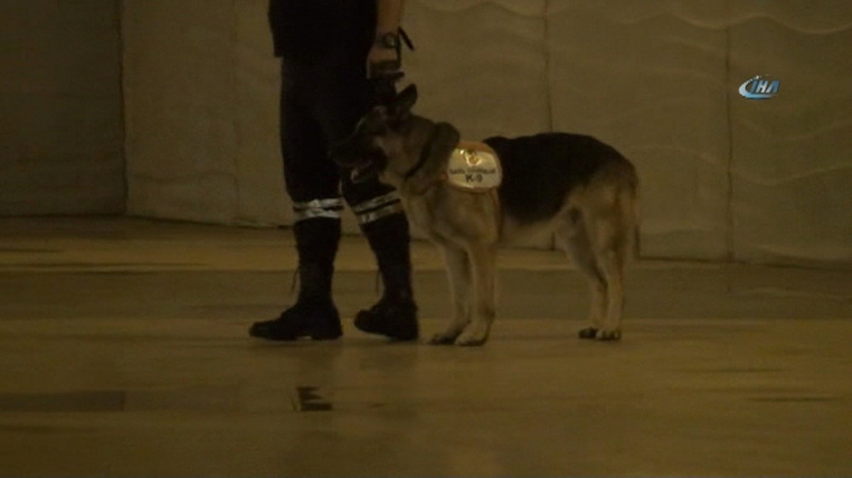 Taksim Metrosu\'nda Köpekli Güvenlik Önlemi