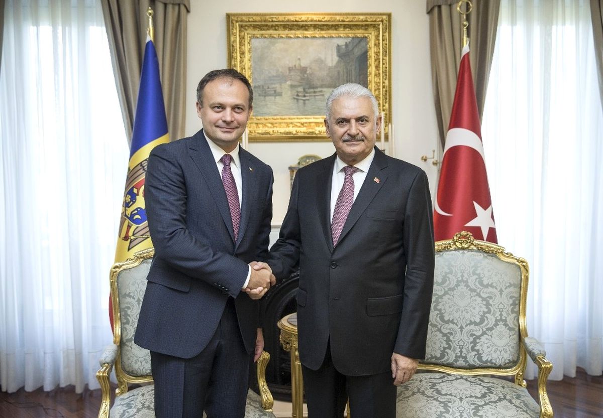 Başbakan Yıldırım, Moldova Parlamento Başkanı Candu ile Görüştü
