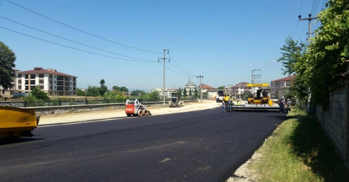 Düzce\'de Asfaltlama Çalışmaları