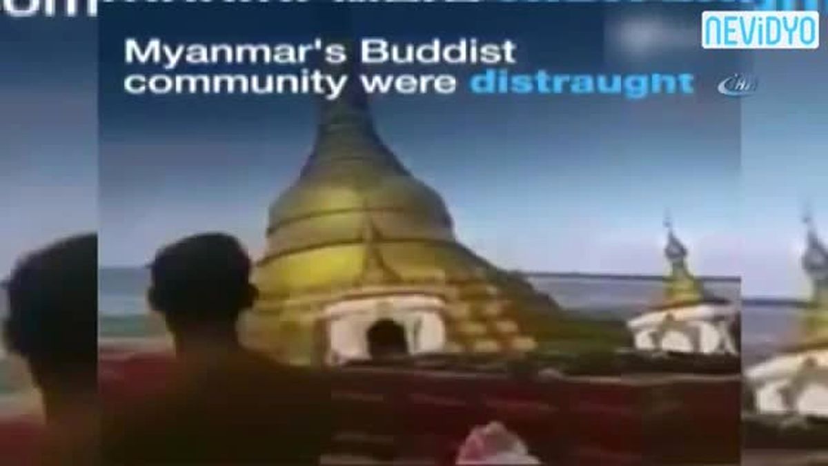 Myanmar\'daki Budist Tapınağı Sulara Gömüldü