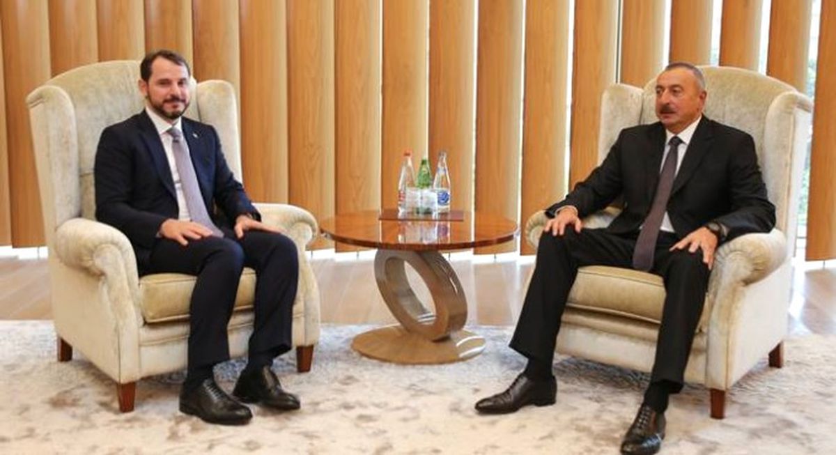 Bakan Albayrak, Aliyev\'le Görüştü