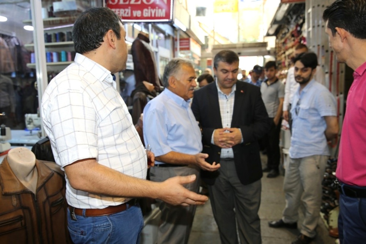 Büyükkılıç, Kapalı Çarşıyı Ziyaret Etti