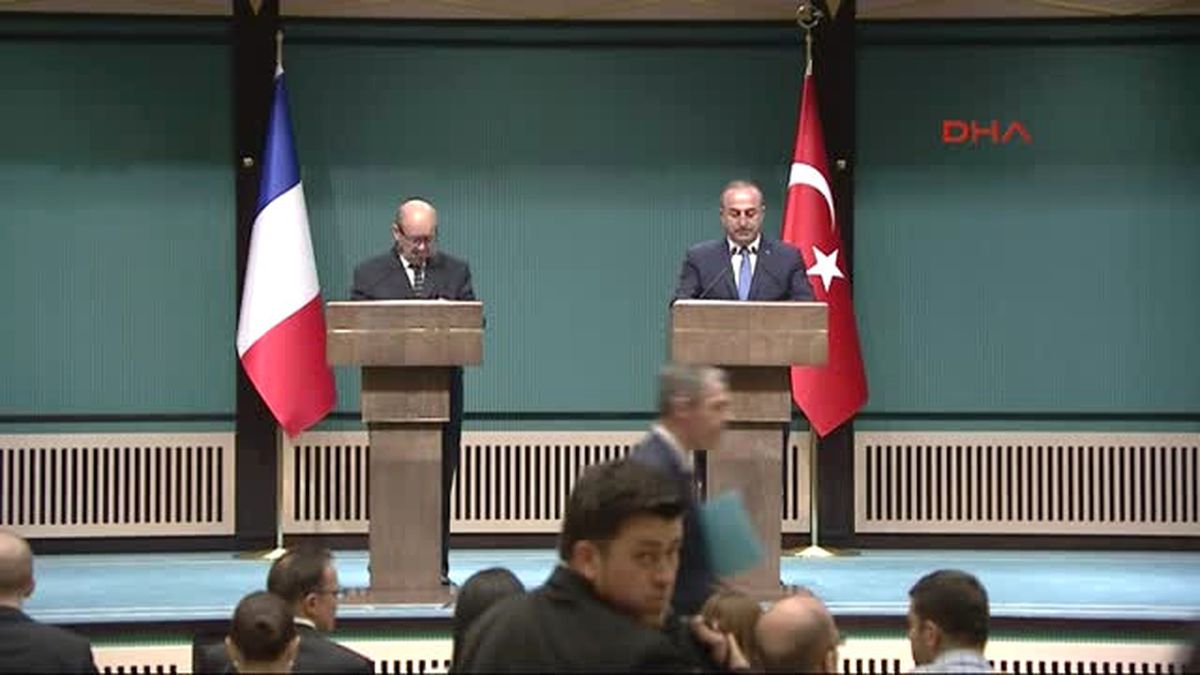 Çavuşoğlu- Le Drian Ortak Basın Toplantısı